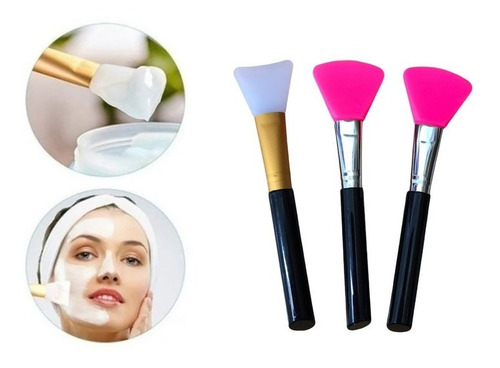 Brochas Pinceles De Silicona Para Mascarilla Makeup Oferta