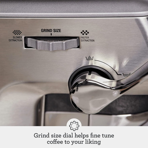 Breville Cafetera Express Barista Express - Acero Inoxidable Color Plateado