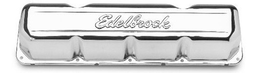 Edelbrock 4431 Signature Series Cubiertas De Valvula De Crom