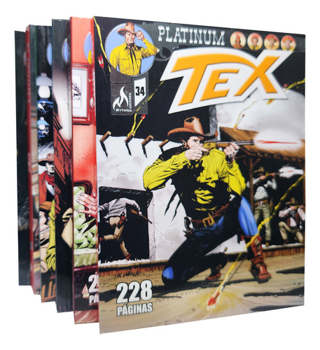 Hq Tex Platinum Kit 6 Volumes 31 A 36 Com Histórias Completas, 1350 Páginas, Quadrinhos Faroeste