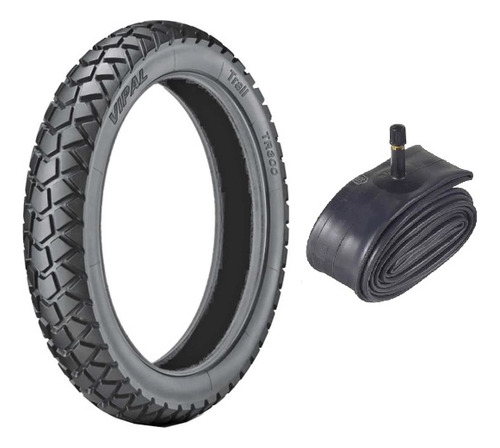 Pneu Traseiro 110/90-17 Vipal Bros Crosser150 Xre190 +camara