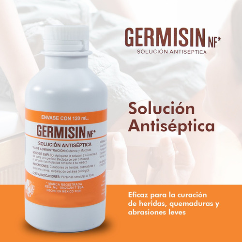 Desinfectante Solución Antiséptica Povidona Germisin 120 Ml