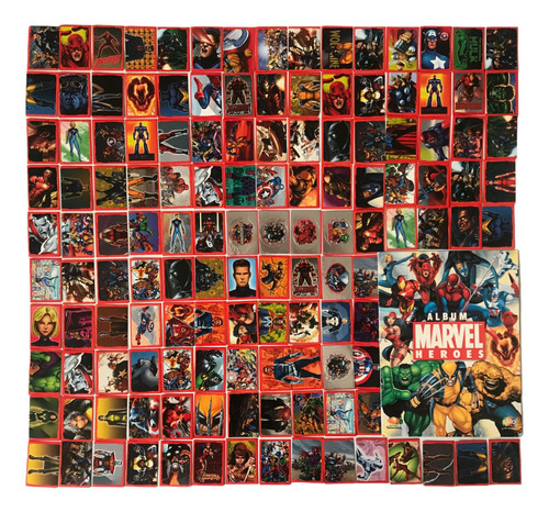 134 Estampas + Album Marvel Heroes Con 65 Estampas Salo 2006