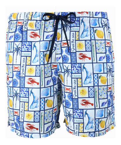 Traje De Baño Hombre Para Playa Corto Y Cómodo 115-03 Xs