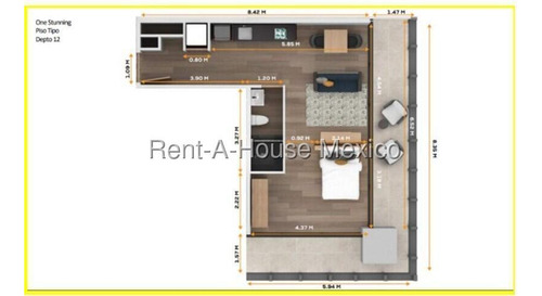 Departamento En Renta Cuauhtémoc Juárez Gis 25-3049
