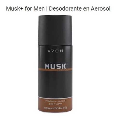 Desodorante Masculino Fragancia Musk For Men