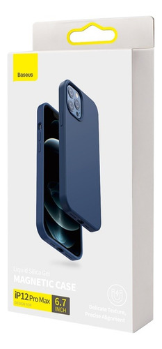 Capa para iPhone 12/12 Pro/max /13/13 Pro/max Colors azul escuro iPhone 12 Pro Max Silicone