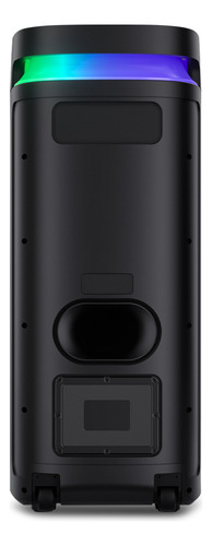 Alto-falante ativo de karaokê Aiwa AW-PoH6d Bluetooth 1000w Pmpo Tws com luzes LED pretas
