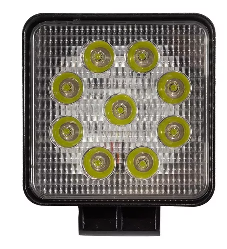 4 Faros Led 12v 24v 27w 2430lm P/ Camionetas 4x4 Tractores