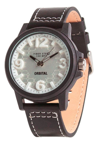 Reloj Orbital Cuero Original Caballero Gc 10atm Cyber Outlet