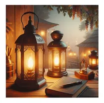 Comprar Vinilo 100x100cm Faroles Antiguos Para Cortes De Luz C4