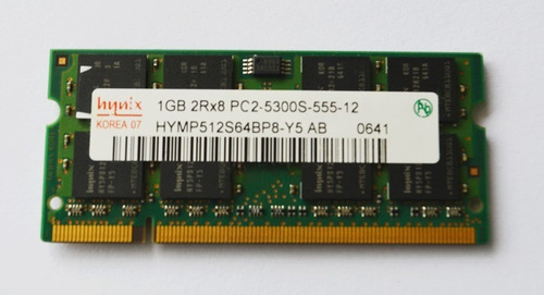 Memoria Ram Hynix 1gb 2rx8 Pc2-5300s Ddr2 Hymp512s64bp8-y5 (Usado)