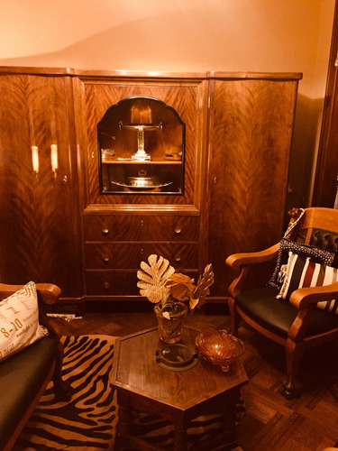 Armario Antiguo Vitrina Art Deco Caoba (Usado)