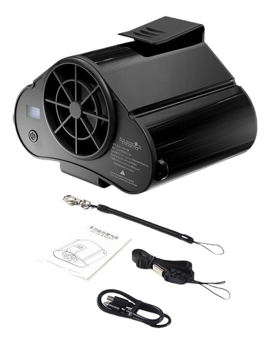 Ventilador De Cintura Personal Con Clip Para La Negro
