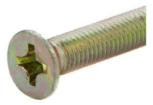 Kit 50 Parafusos Cabeça Chata M6 X 25mm Com Porca E Arruela