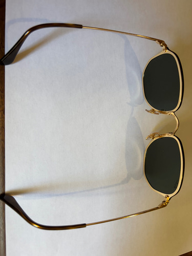 Óculos Rayban (sem Uso) Hexagonal Várias Cores. Hexagonal Dourado Verde-escuro Dourado Dourado (Usado)