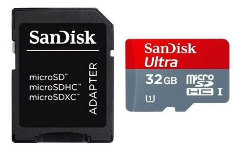 Memoria Micro Sd 32gb 533x Sandisk Ultra 80mb/s Adaptador