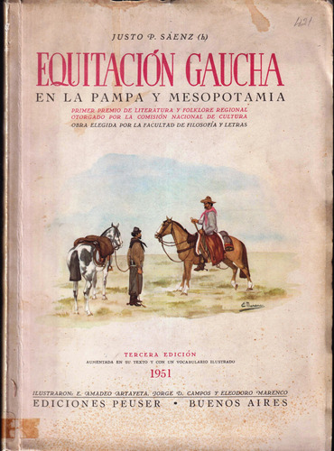 Equitación Gaucha En Pampa Y Mesopotamia, Saenz 1951
