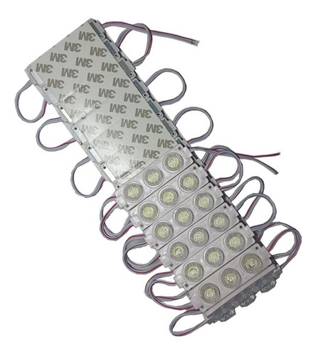 100 Módulos 3 Led3030 C/ Lente Hiper Encapsulado 3w 12v Ip66