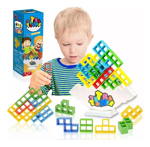 Juego De Equilibrio Tetris Educational 3d Pile Tower