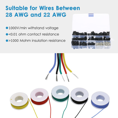 Pt Compatible Conector Jst Sm De 2,54 Mm De Paso, 2 Pines,