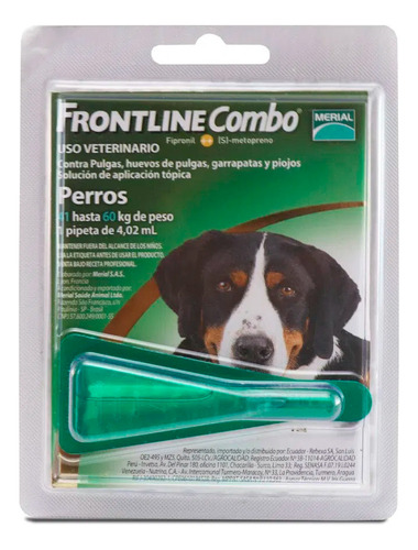 Pipeta Antipulgas Para Perros Frontline 41kg A 60kg