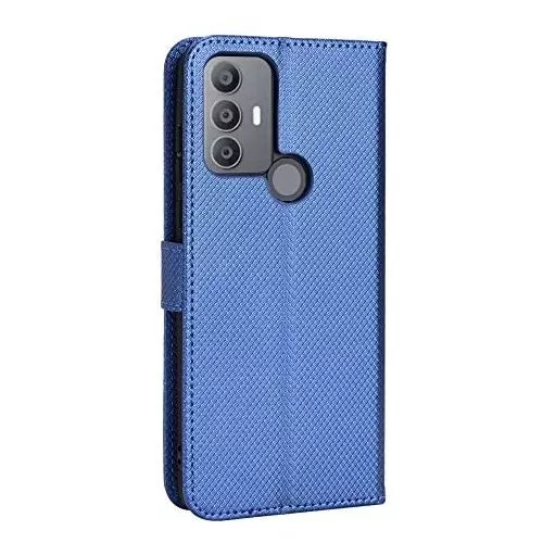 Cool Funda Flip Cover Liso Azul para TCL 30 SE/TCL 30E