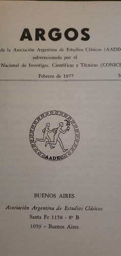 Argos. No. 1. Año 1. Herran Carlos M. (director) (Usado)
