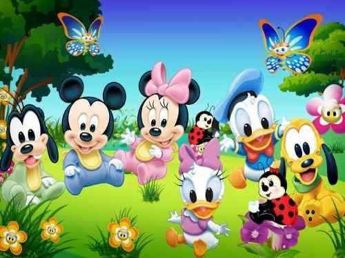 Painel Decorativo Festa Turma Do Mickey Baby [2x1,5m] (mod3)