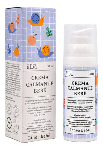 Crema Calmante Para Bebe Apicola Del Alba 50ml Andina Grains