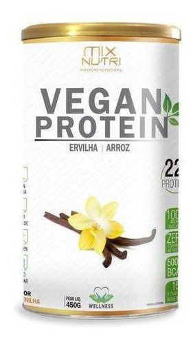 Vegan  Protein Sabor Baunilha 450g- Mix Nutri