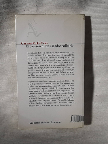 Corazon Es Un Cazador Solitario Carson Mccullers Seix Barral