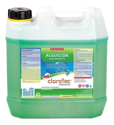 Alguicida 10 Lts Clorotec Mantenimiento