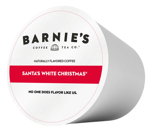 Barnie's - Capsulas De Cafe De Navidad Blancas De Papa Noel 