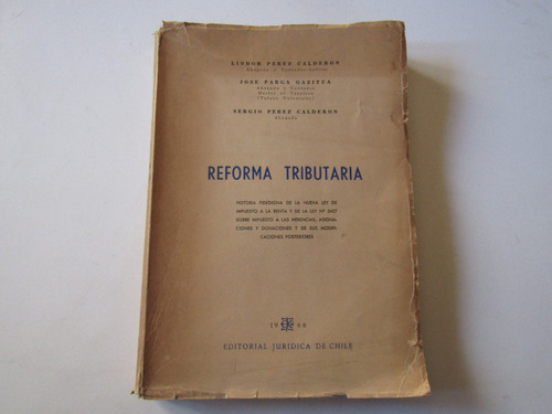 Reforma Tributaria Chile 1966 Perez-parga-perez