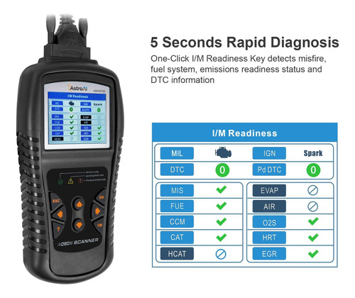 Escáner Obd2 Mejorado, Os720 Professional Obd Ii Lecto...