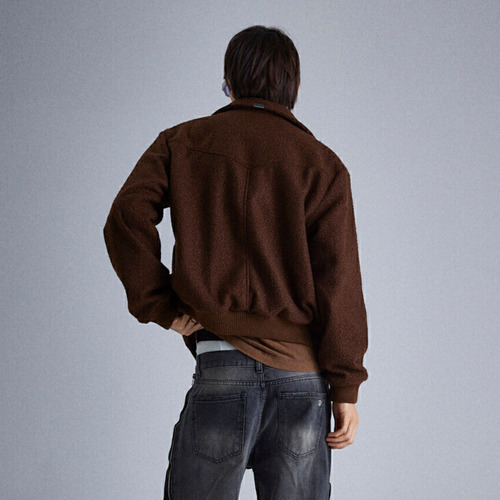 Campera De Abrigo Sherpa Marrón Unisex Harvey & Willys