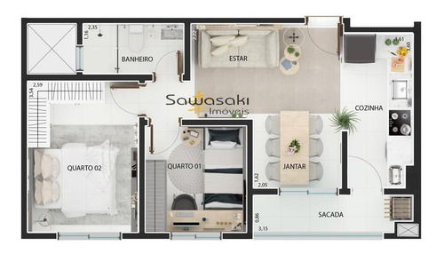 Imagem 2 de 8 de Apartamento A Venda No Bairro Boqueirão Em Curitiba - Pr. - Ap-1620-1