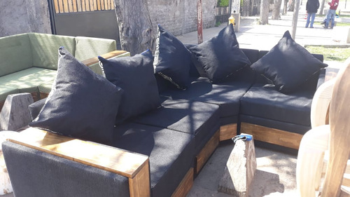 Sofa Seccional 4 Cuerpos Lino O Felpa