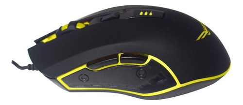 Mouse Gamer NA-0937 Pc Usb Rgb Ergonomico Alambrico 6 Botones Naceb Color Negro