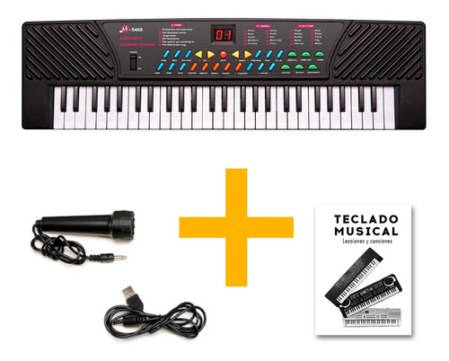 Organo Piano Teclado Musical Infantil Microfono Mq5468 Full