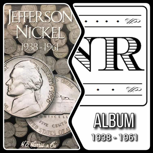 Álbum Monedas Jefferson Niquel - 1938 - 1961 - P & D + S