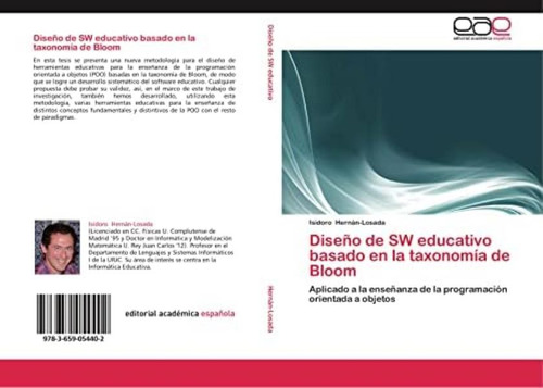 Libro: Diseño De Sw Educativo Basado En La Taxonomía De A La