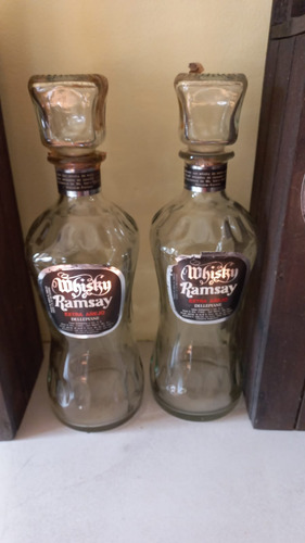 Antiguo Botellon Y Caja Whisky Ramsay Agua (Usado)