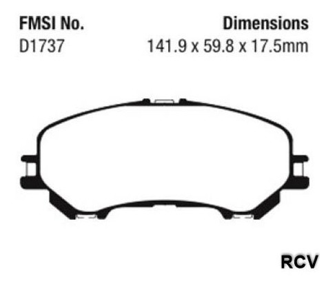 Balatas Disco  Delantera Para Nissan Rogue   2014