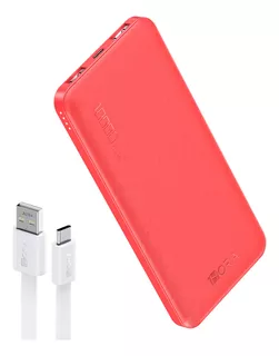 Power Bank 10000mah Bateria Portatil 2.1a Y 20cm Cable Micro V8 Baterias Portatiles Celulares Con 2 Usb Salidas 1Hora