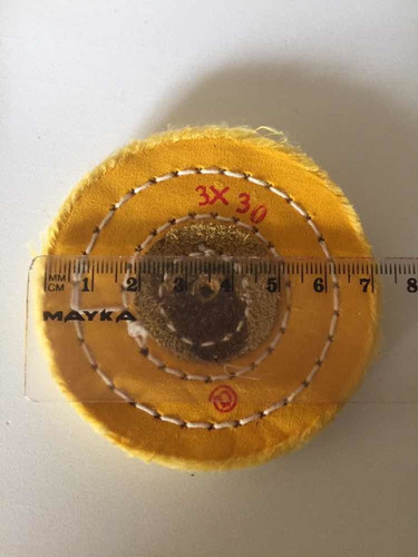 Mopa De Pulir Amarilla 3x30(8$) Por 2 Unidades