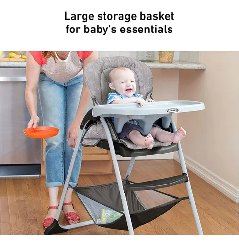 Silla Comedor Graco Slim Snacker, Stratus -envío Gratis