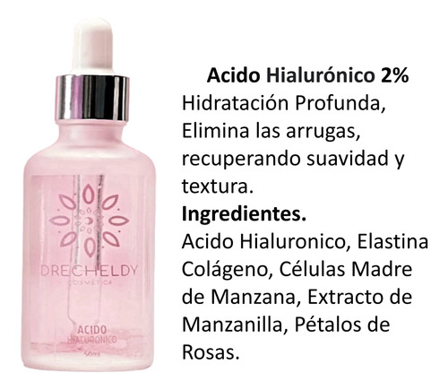 Kit 12 Pzas Acido Hialuronico Al 2% De 50 Ml C/u