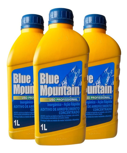 Kit Com 3l Aditivos Concentrado Blue Mountain Inorgânico